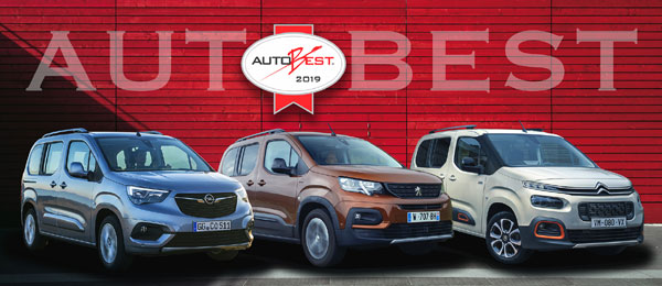 The new Citroën Berlingo, Opel Combo Life and Peugeot Rifter win `AUTOBEST 2019 – Best Buy car of Europe`