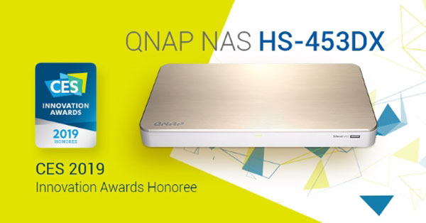 QNAP SilentNAS a fost premiat pentru designul remarcabil în cadrul CES 2019 Innovation Awards
