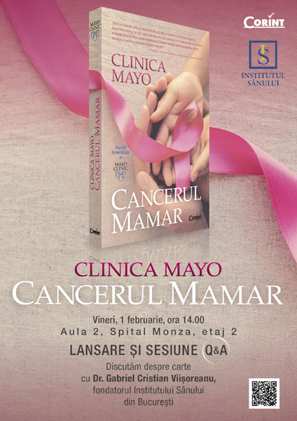 Lansarea cărții „Clinica Mayo. Cancerul mamar”