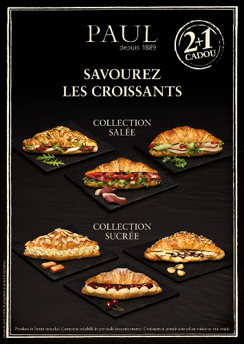 Savourez les croissants, noua surpriză din meniul Brutăriilor PAUL