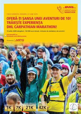DHL Carpathian Marathon oferă șansa unei aventuri de 10, la ediția aniversară cu numărul 10