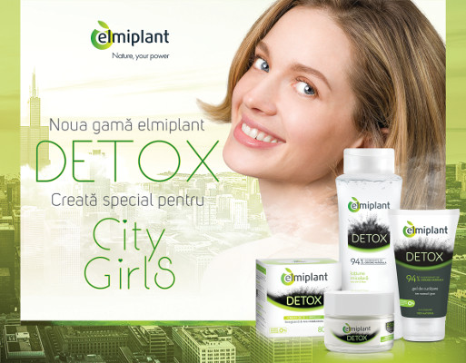 Protejează-ți pielea de agitația orașului și bucură-te de experiența de a fi o #CityGirl autentică cu elmiplant DETOX