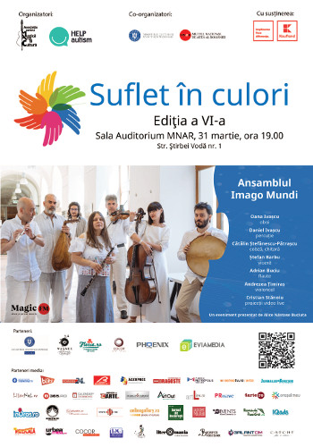 SUFLET ÎN CULORI – ediția a-VI-a: Concert caritabil în beneficiul copiilor cu autism