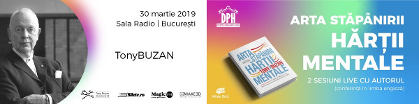 Tony Buzan, inventatorul conceptului de Hartă Mentală (Mind Map), vine la București pe 30 martie 2019