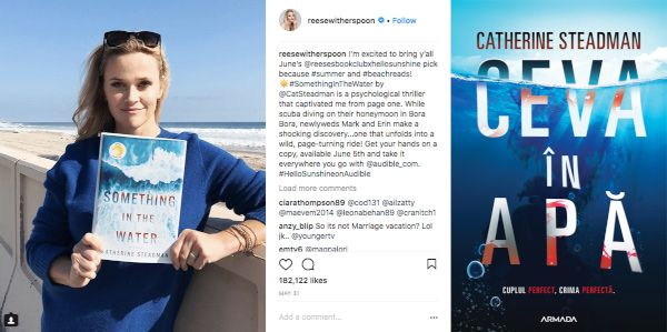 Catherine Steadman, Ceva în apa, cartea verii 2019