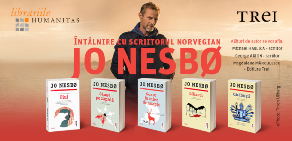 Celebrul scriitor norvegian Jo Nesbø vine în România