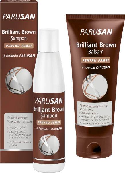 Șatenele au un nou secret de îngrijire a părului: Gama Brilliant Brown de la PARUSAN