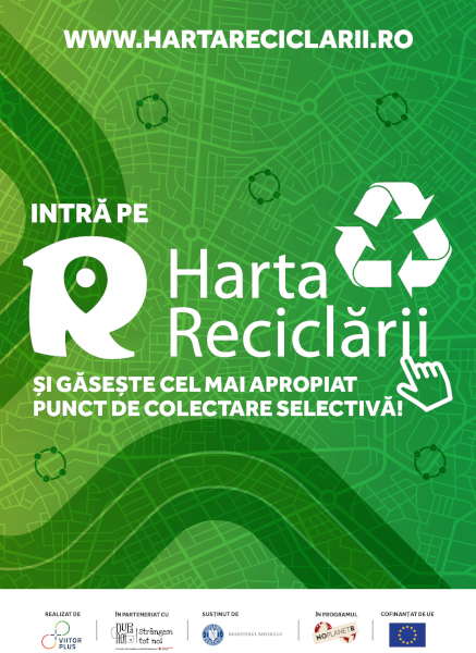 S-a lansat Harta Reciclării, o platformă interactivă și educativă pentru localizarea punctelor de colectare selectivă a deșeurilor reciclabile din România
