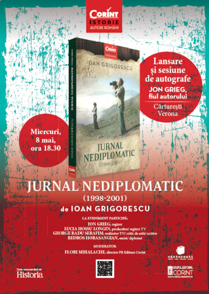 „Jurnal nediplomatic (1998-2001)” de Ioan Grigorescu