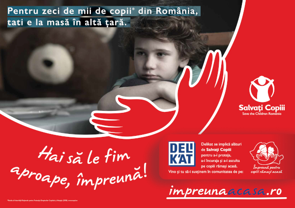 „Împreună Acasă”, o campanie Delikat şi Salvaţi Copiii pentru susţinerea copiilor rămaşi singuri acasă