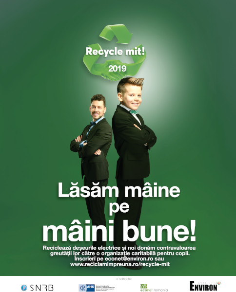 De Ziua Mondială a Mediului, Asociaţia Environ dă startul competiţiei “Leapşa Reciclării”, parte din programul Recycle Mit! – Provocare la reciclare