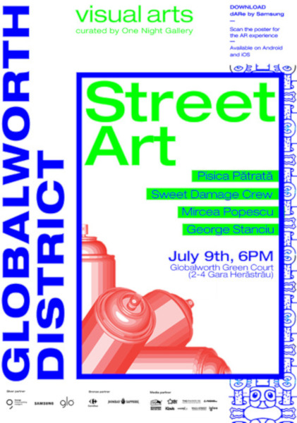 Street art și tehnologie în Globalworth District, într-o nouă ediție dedicată artelor vizuale