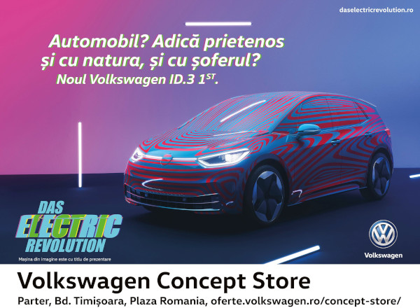 FCB Bucharest a câștigat pitch-ul pentru comunicarea ID.3, primul autovehicul fully electric de la Volkswagen