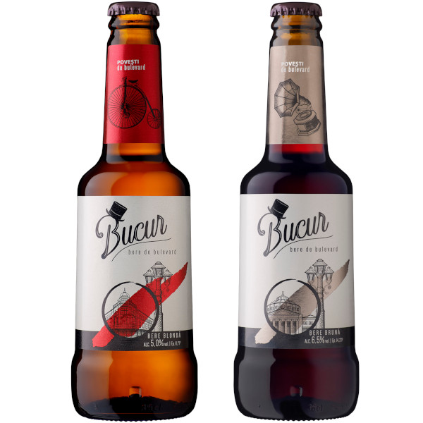 URBB lansează Bucur – bere de bulevard la sticlă, în variantele blondă și brună