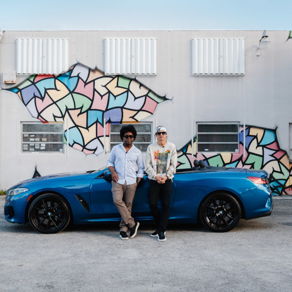 BMW M850i xDrive Cabrio at Miami with visual artist Alexandre Arrechea @alexandrearrechea and street artist Spencer “MAR” Guilburt @this_means