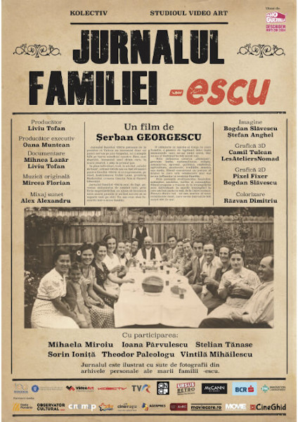 „Jurnalul familiei –escu”, o radiografie a identităţii româneşti, la TVR 1