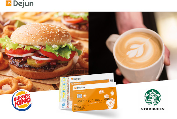 Cardurile Up Dejun, emise de Up România, vor putea fi folosite în cafenelele Starbucks și în lanțurile de restaurante Burger King