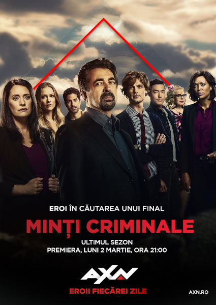 Minți criminale (Criminal Minds), ultimul sezon, din 2 martie, la AXN