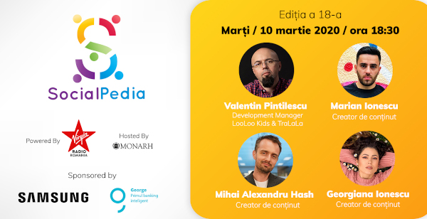 SocialPedia 18: Video Marketing cu Valentin Pintilescu, Marian și Georgiana Ionescu și Mihai Alexandru Hash