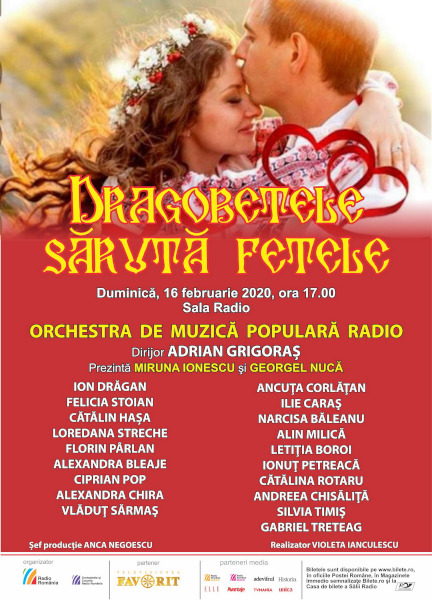 „DRAGOBETELE SĂRUTĂ FETELE” – concert folcloric la Sala Radio