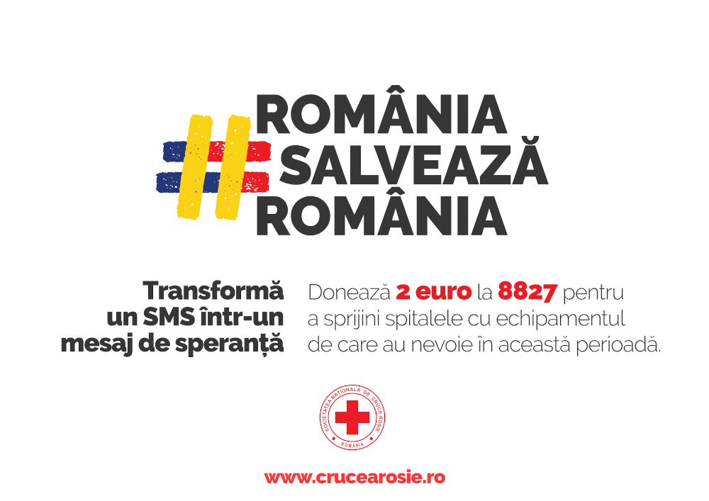 Crucea Roșie Română lansează campania națională de strângere de fonduri “România salvează România”