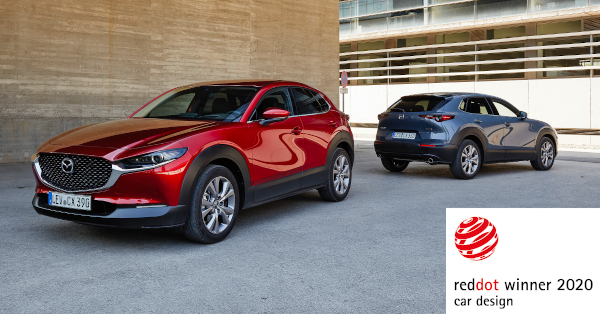 Noile modele Mazda CX-30 și MX-30(1) câștigă premii de design Red Dot 2020