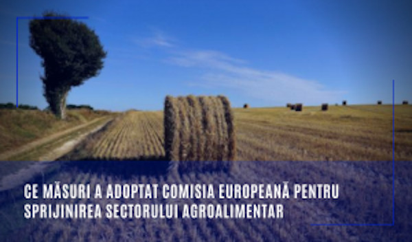 Ce măsuri a adoptat Comisia Europeană pentru sprijinirea sectorului agroalimentar