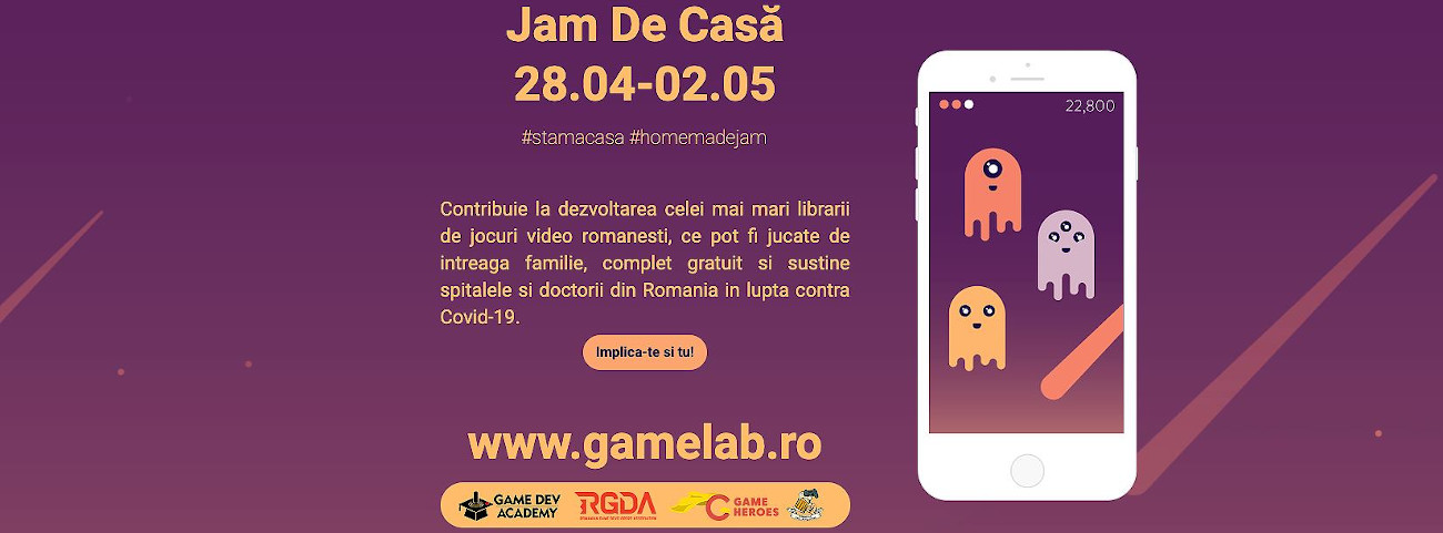 S-a lansat Jam de Casă, un Game Jam pentru a crea cea mai mare platformă online cu jocuri românești family friendly gratuite