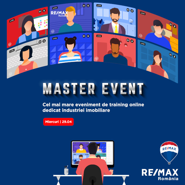 RE/MAX România organizează cel mai mare eveniment de training online dedicat industriei imobiliare