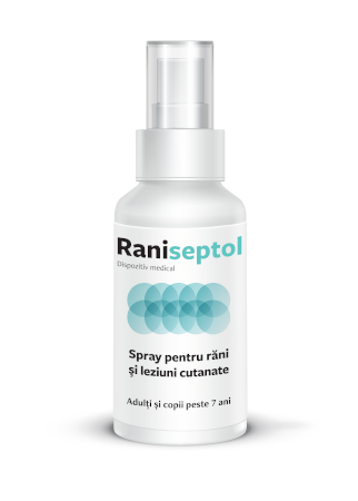 Raniseptol spray – primul ajutor în dezinfectarea și vindecarea microleziunilor pielii