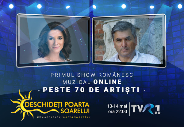 „Deschideţi poarta soarelui”: primul show de televiziune din România înregistrat online cu peste 70 de artişti