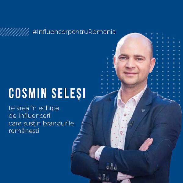 Actorul Cosmin Seleși lansează o campanie de susținere a brandurilor românești intitulată #influencerpentruRomania