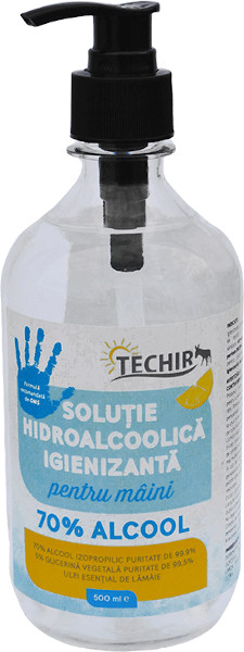 TECHIR lansează soluția igienizantă pentru mâini cu 70% alcool