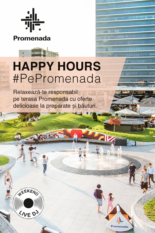 Promenada Mall lansează Happy Hours și îi răsplătește pe clienți cu oferte exclusive în food court și terasă