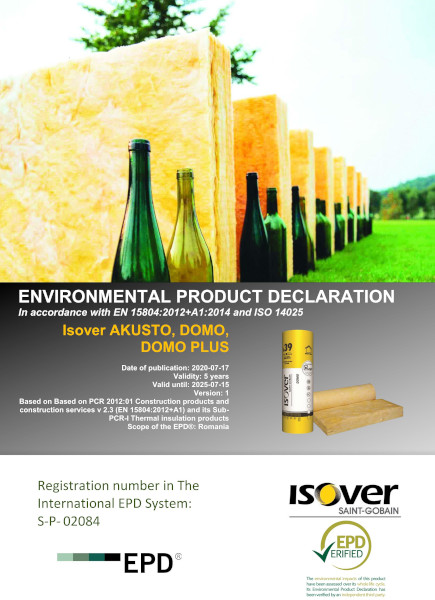 Saint-Gobain obține Declarațiile de Mediu pentru produsele din vată minerală ISOVER, fabricate la Ploiești