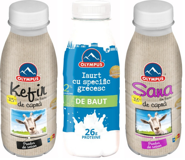Olympus lansează primul iaurt cu specific grecesc de băut de pe piața din România