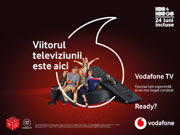 Vodafone revoluționează experiența TV cu un nou serviciu inovator, Vodafone TV, și introduce noi oferte de servicii convergente sub umbrela Vodafone ONE