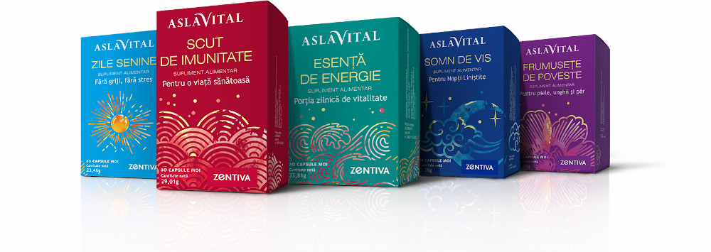 Zentiva lansează în premieră o gamă de suplimente alimentare sub brandul Aslavital și urmărește o amplă extindere a portofoliului de suplimente