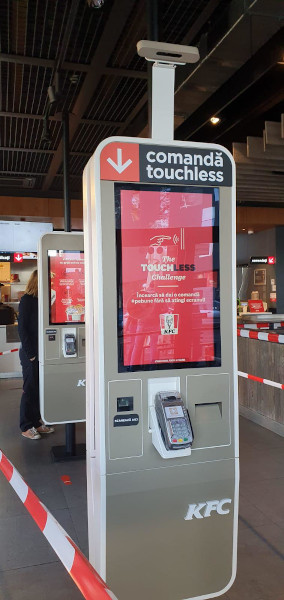 KFC touchless kiosk