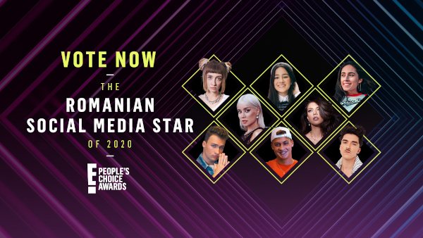Cine va câștiga titlul de “Romanian Social Media Star of 2020” la ediția de anul acesta a E! People’s Choice Awards?