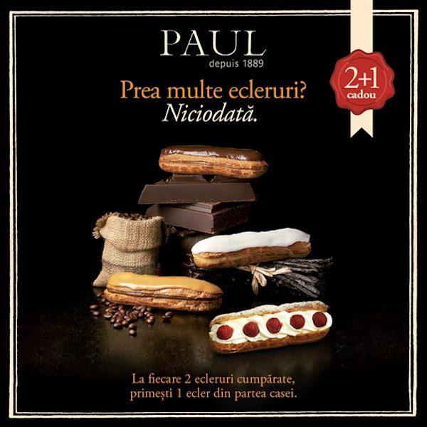 Pentru iubitorii deserturilor franţuzeşti, brutăriile PAUL reintroduc în meniu cea mai populară ofertă de până acum