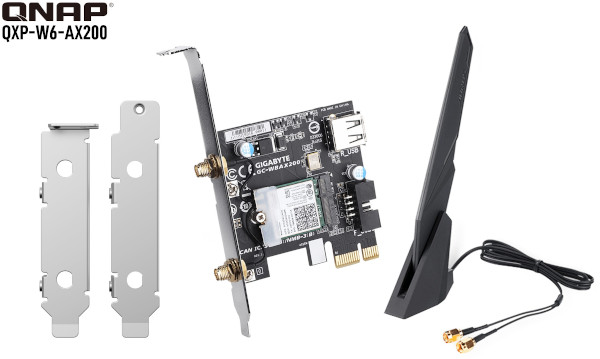 QNAP lansează placa de rețea QXP-W6-AX200 dual band Wi-Fi pentru NAS și PC
