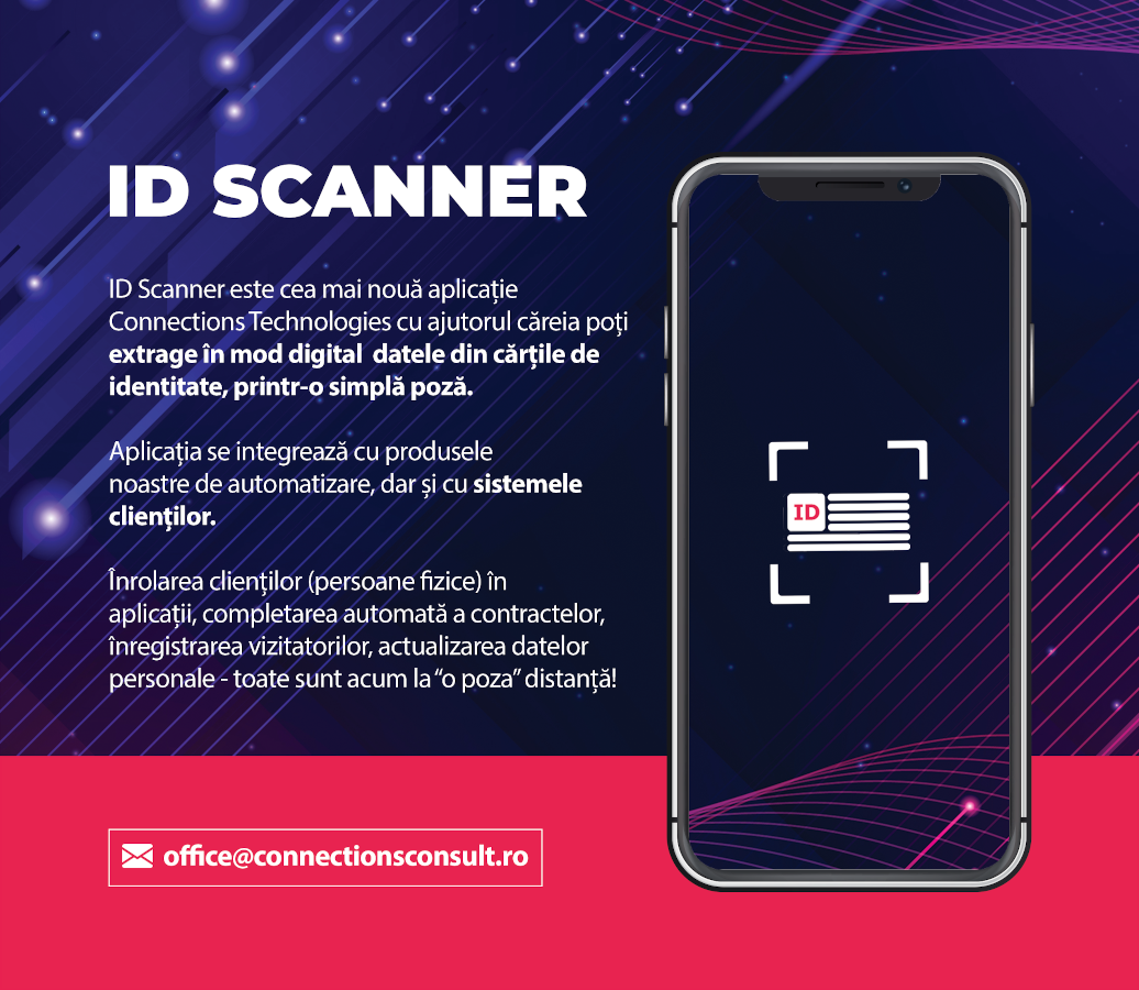 Connections a lansat ID Scanner, aplicația prin care poți extrage datele din cărțile de identitate printr-o simplă poză