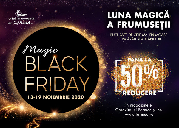 Farmec lansează campania Magic Black Friday în 13 noiembrie