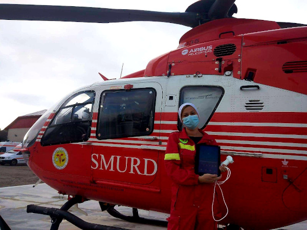 Philips vine în sprijinul pacienților și donează un ecograf portabil Lumify pentru dotarea elicopterului SMURD din Cluj