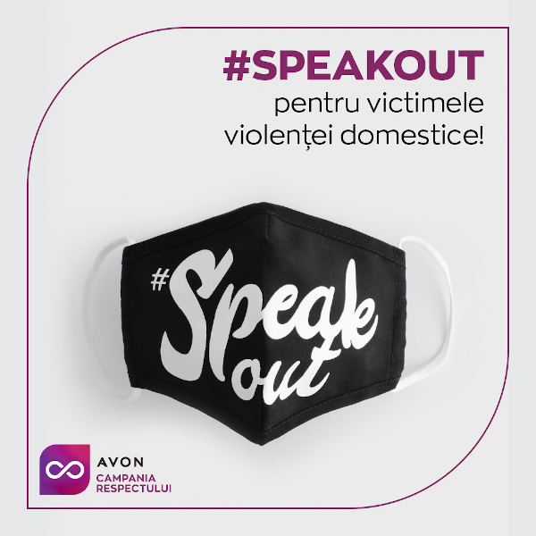 De Ziua Internațională pentru Eliminarea Violenței Asupra Femeii, AVON lansează un produs social: masca de protecție #SpeakOut