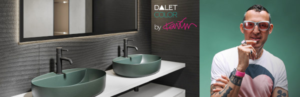 Designerul Karim Rashid semnează colecția de obiecte sanitare DALET Color din portofoliul Delta Studio