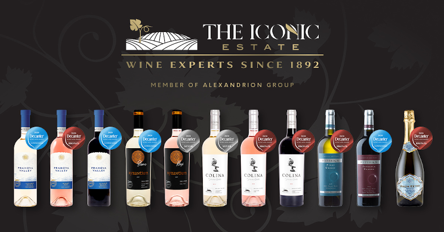 Vinurile The Iconic Estate, din portofoliul Alexandrion Group, au cucerit medalii la cea mai mare şi influentă competiţie dedicată vinurilor – Decanter World Wine Awards 2020