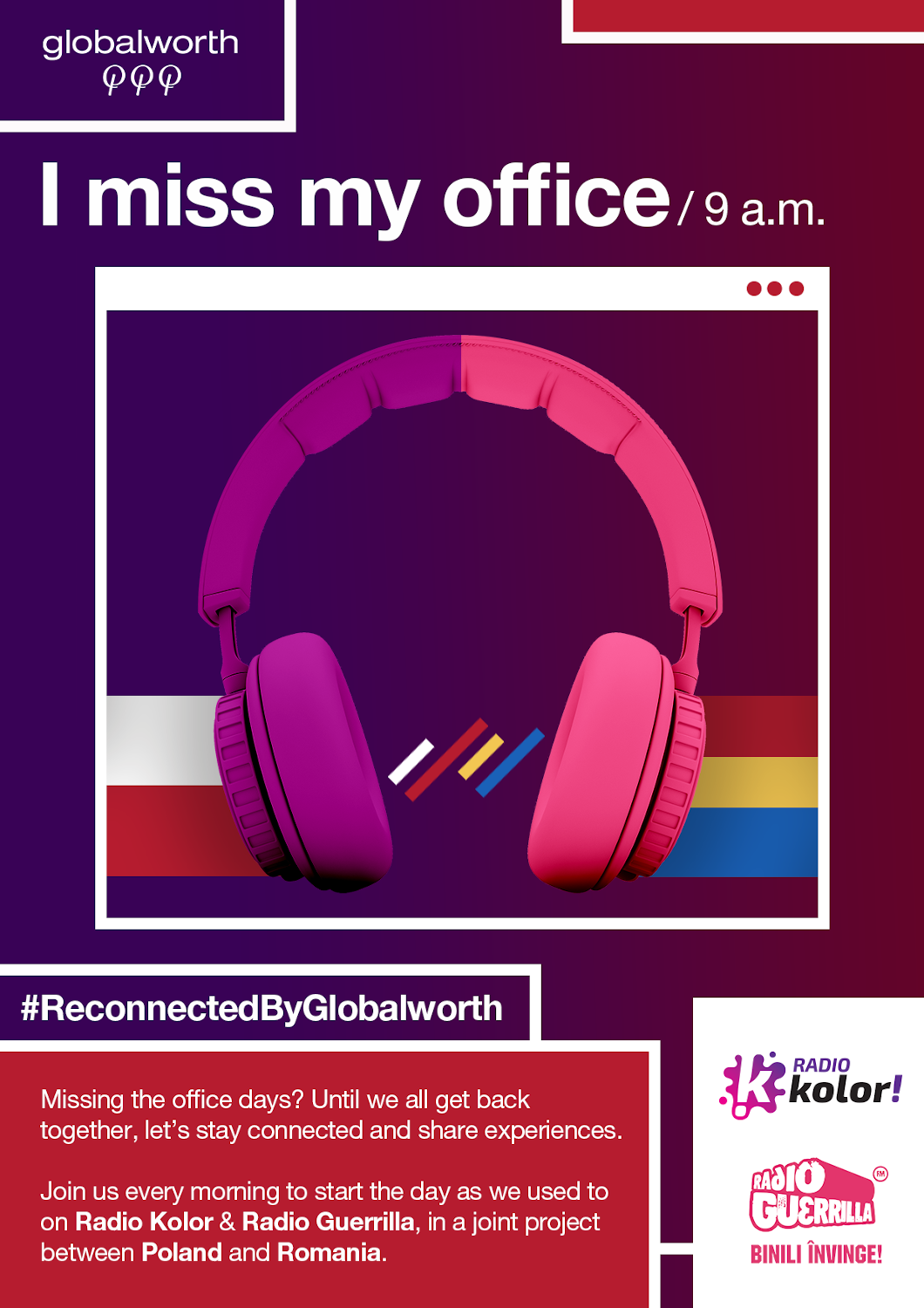 Globalworth lansează campania I MISS MY OFFICE în Polonia și România