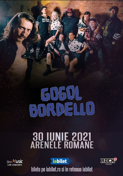 Concert Gogol Bordello la Bucuresti pe 30 iunie 2021